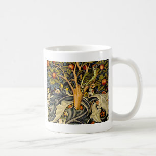 William Morris Woodpecker-Teppich Blau-Design Kaffeetasse