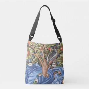 William Morris Woodpecker-Teppich Floral Vintage Tragetaschen Mit Langen Trägern