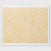 William Morris YELLOW LEAF PATTERN GIFT WRAP Geschenkpapier (Flach)