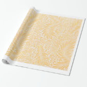 William Morris YELLOW LEAF PATTERN GIFT WRAP Geschenkpapier (Ungerollt)