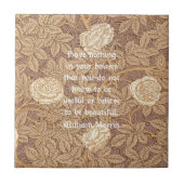 William Morris-Zitat Fliese (Vorderseite)