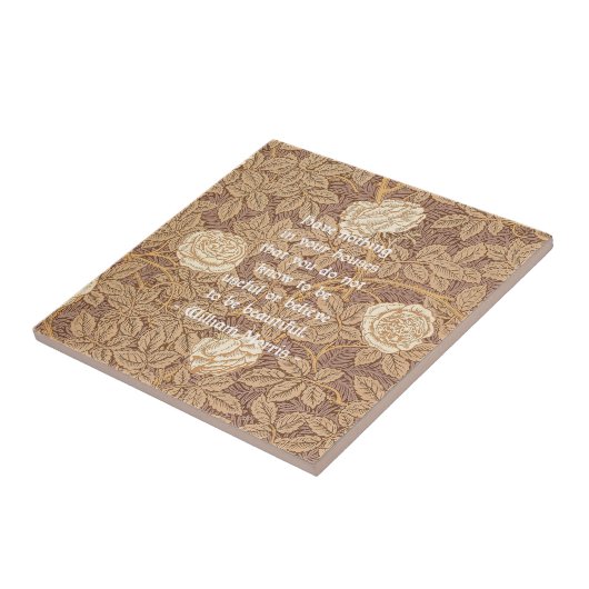 William Morris-Zitat Fliese (Seite)