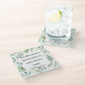 William Morris Zitat, Habe nichts.. Glasuntersetzer (Schrägansicht)