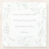 William Morris Zitat, Habe nichts.. Glasuntersetzer (Rückseite)