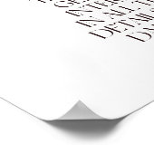 William Morris Zitat Schwarze und Weiße Kunst Prin Poster (Ecke)