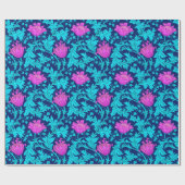 William Morrisanemone, -marine, -Türkis u. Geschenkpapier (Flach)