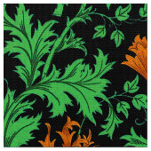 William Morrisanemone, -orange, -GRÜN und Stoff (Nahaufnahme)