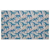 William Morrisbambusdruck, Denim-Blau u. Weiß Stoff (Fat Quarter (45,7 x 55,9 cm))
