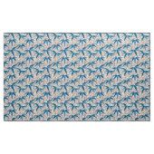 William Morrisbambusdruck, Denim-Blau u. Weiß Stoff (Yard (91,4 cm))