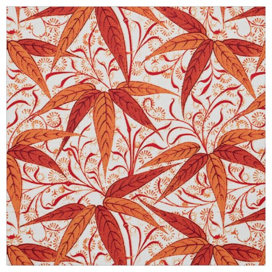 William Morrisbambusdruck, Mandarine Stoff (Muster)