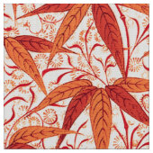 William Morrisbambusdruck, Mandarine Stoff (Nahaufnahme)