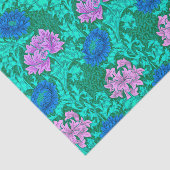 William Morrischrysanthemen, -aqua und -veilchen Seidenpapier (Ausschnitt)