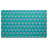 William Morrischrysanthemen, -aqua und -veilchen Stoff (Yard (91,4 cm))