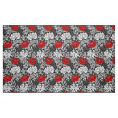 William Morrischrysanthemen, -GRAU und -ROT Stoff (Fat Quarter (45,7 x 55,9 cm))