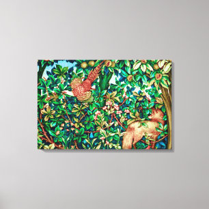 William MorrisFox und Fasan-Tapisserie-Druck Leinwanddruck