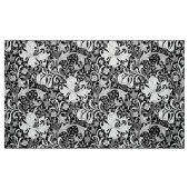 William Morrisiris und -lilie, Schwarzweiss Stoff (Fat Quarter (45,7 x 55,9 cm))