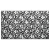 William Morrisiris und -lilie, Schwarzweiss Stoff (Yard (91,4 cm))