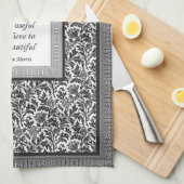 William Morrismuster und -zitat elegant Küchentuch (Viertel Falte)