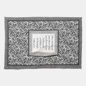 William Morrismuster und -zitat elegant Küchentuch (Horizontal)