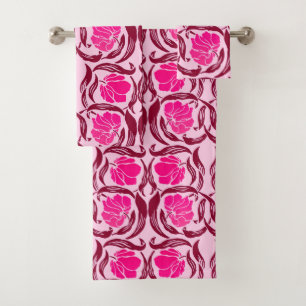 William MorrisPimpernel, pinkfarben u. hellrosa Badhandtuch Set