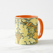 William Morrisreiches Blumenmuster Tasse (VorderseiteRechts)