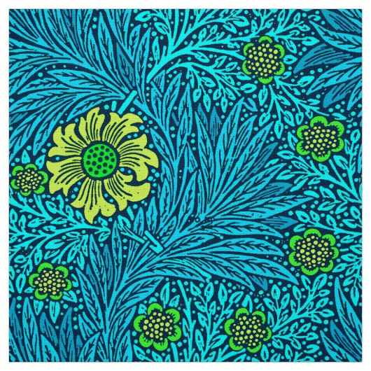 William Morrisringelblumen-, -Türkis-u. Stoff (Muster)