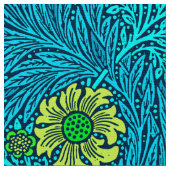 William Morrisringelblumen-, -Türkis-u. Stoff (Nahaufnahme)