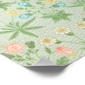 William Morris's berühmtes Daisy-Muster. Poster (Ecke)