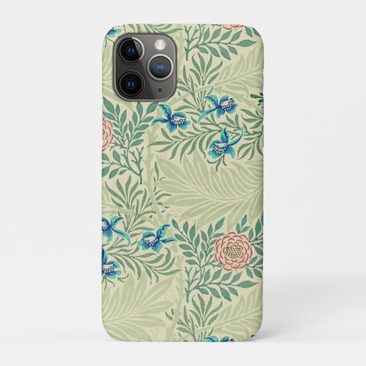 William Morris's berühmtes Larkspur-Muster Case-Mate iPhone Hülle (Rückseite)
