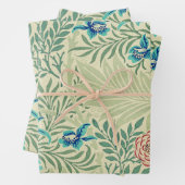 William Morris's berühmtes Larkspur-Muster Geschenkpapier Set (Beispiel)
