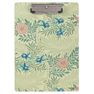 William Morris's berühmtes Larkspur-Muster Klemmbrett