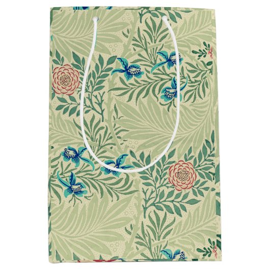 William Morris's berühmtes Larkspur-Muster Mittlere Geschenktüte (Vorderseite)