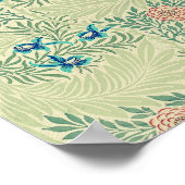 William Morris's berühmtes Larkspur-Muster Poster (Ecke)