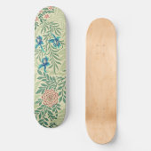 William Morris's berühmtes Larkspur-Muster Skateboard (Vorderseite)