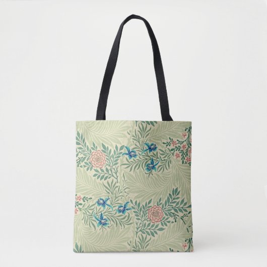 William Morris's berühmtes Larkspur-Muster Tasche (Vorderseite)