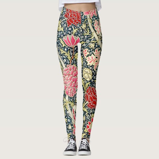 William Morris's berühmtes Muster Cray Leggings (Vorderseite)