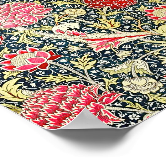 William Morris's berühmtes Muster Cray Poster (Ecke)