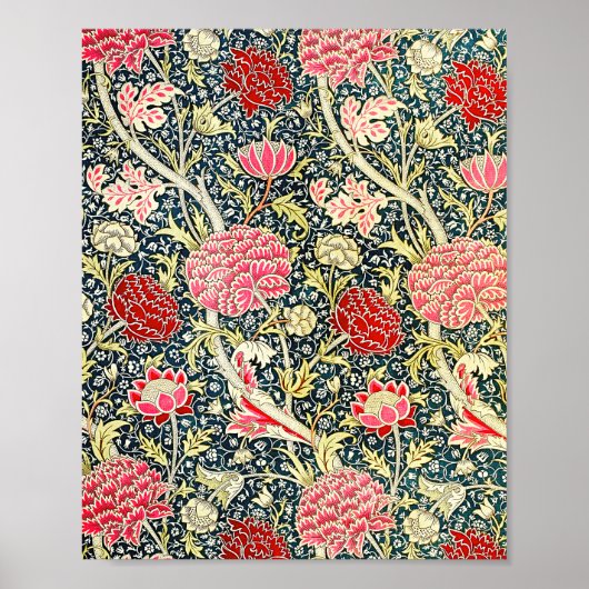 William Morris's berühmtes Muster Cray Poster (Vorne)