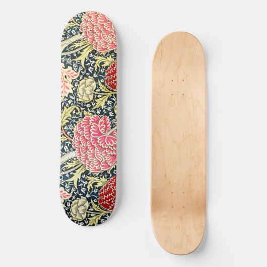 William Morris's berühmtes Muster Cray Skateboard (Vorderseite)