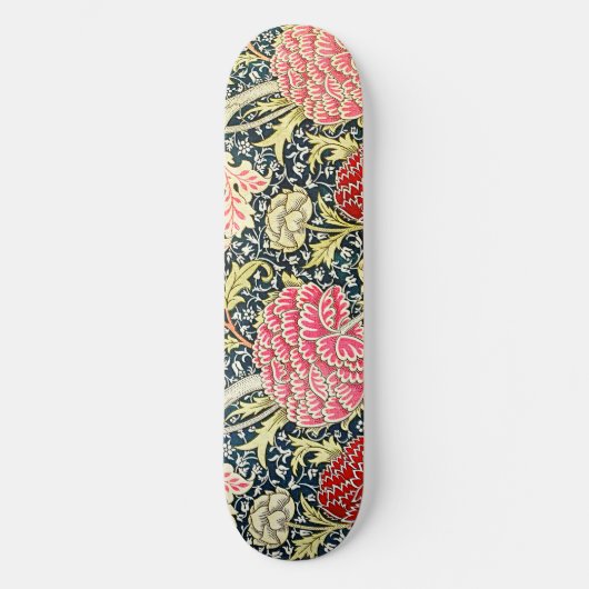 William Morris's berühmtes Muster Cray Skateboard (Vorderseite)