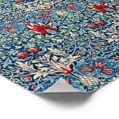 William Morris's berühmtes Snakeshead-Muster Poster (Ecke)