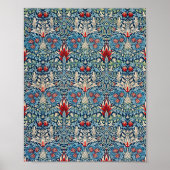 William Morris's berühmtes Snakeshead-Muster Poster (Vorne)