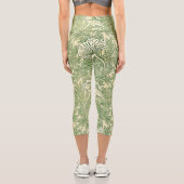 William Morris's berühmtes Tulip-Muster Capri Leggings (Rückseite)