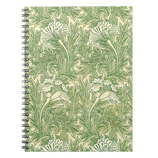 William Morris's berühmtes Tulip-Muster Notizblock (Vorderseite)