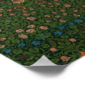 William Morris's berühmtes Tulip-Muster Poster (Ecke)
