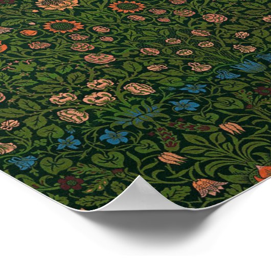 William Morris's berühmtes Tulip-Muster Poster (Ecke)