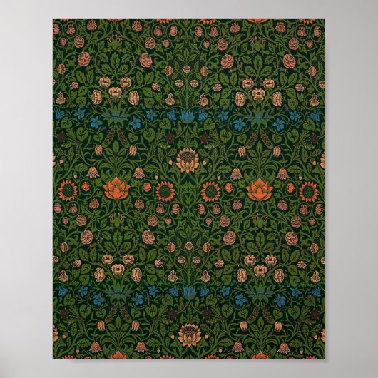 William Morris's berühmtes Tulip-Muster Poster (Vorne)