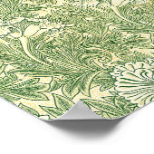 William Morris's berühmtes Tulip-Muster Poster (Ecke)