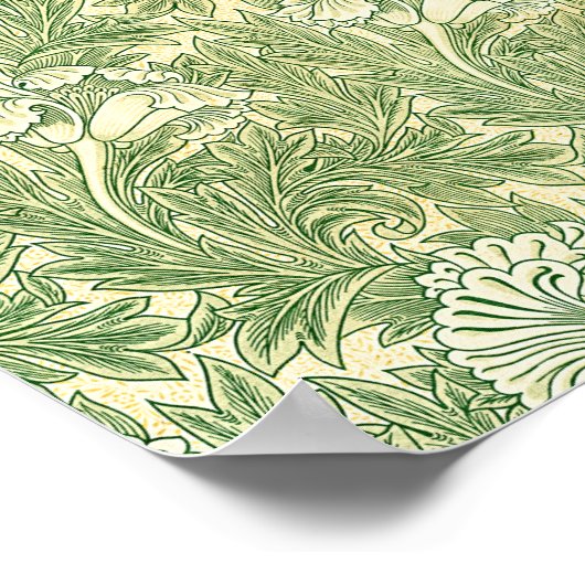 William Morris's berühmtes Tulip-Muster Poster (Ecke)