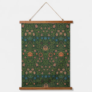 William Morris's berühmtes Tulip-Muster Wandteppich Mit Holzrahmen